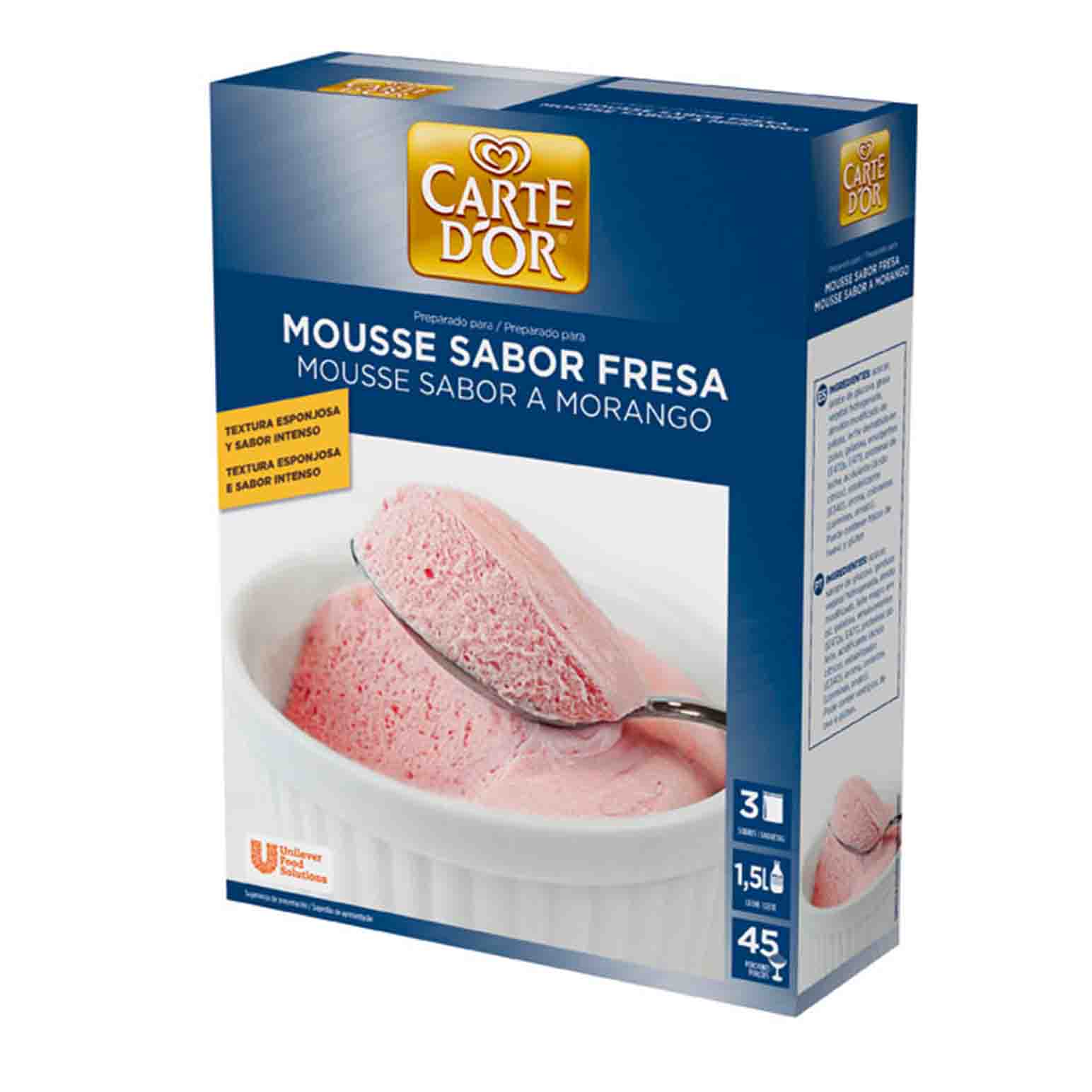 MOUSSE FRESA CARDE D´OR 6X3X230G        