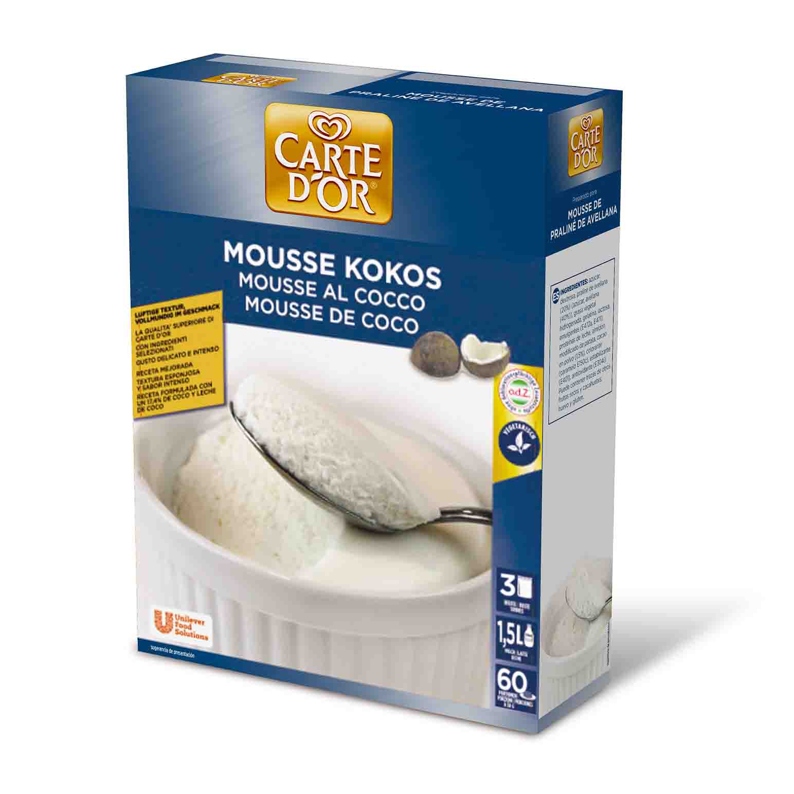 MOUSSE COCO CARTE D´OR 6X3X225G         